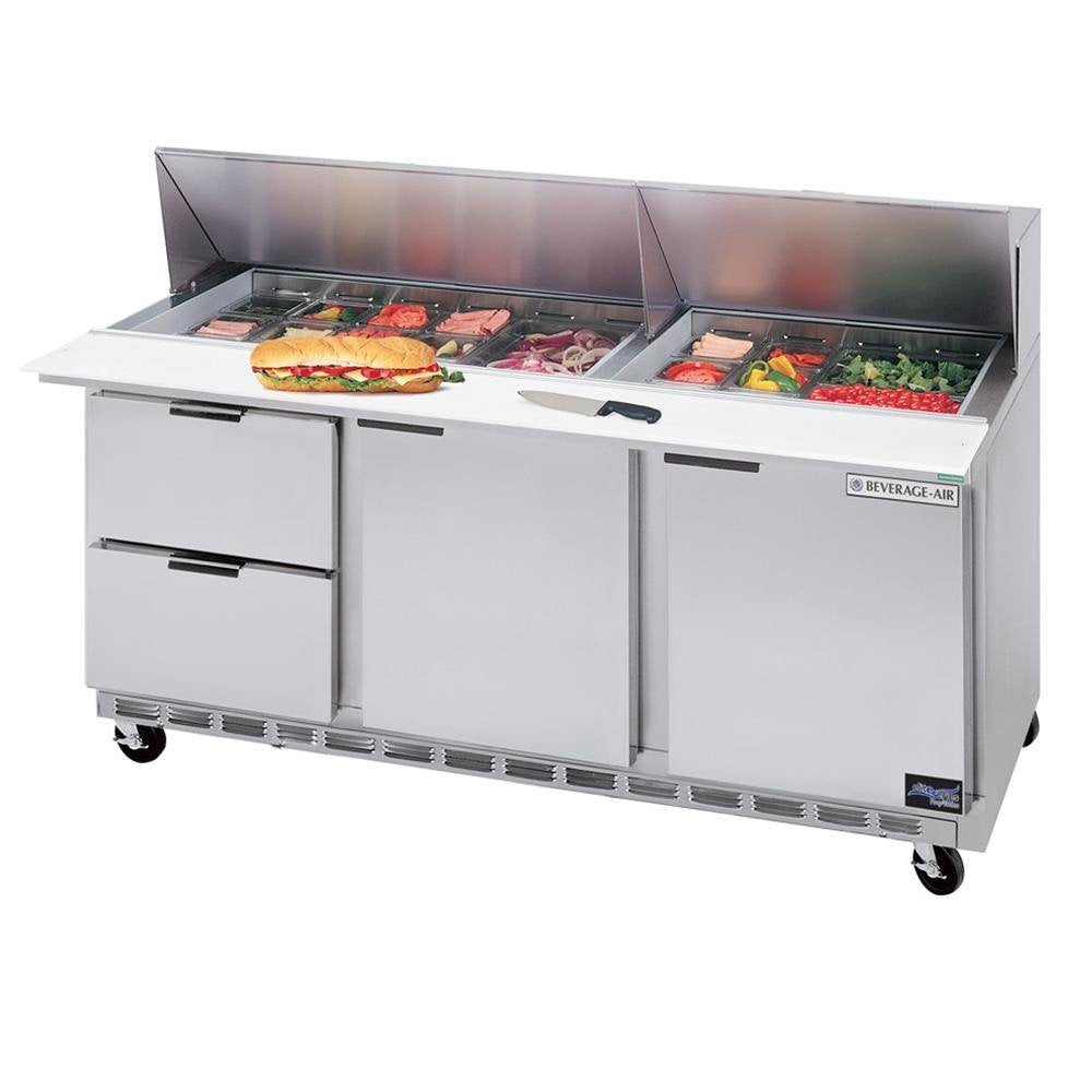 Beverage-Air Elite Series Sandwich Counter with 6 Drawers by Beverage Air – Model SPED72-18-6