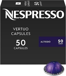 Nespresso Vertuo, Altissio, Medium Roast, 50-Count Espresso Coffee Pods