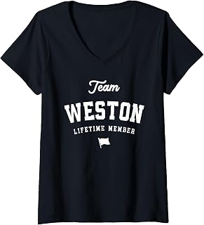 Women's Team Weston Lifetime Member - Funny Name Weston V-Neck T-Shirt