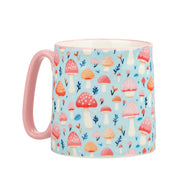 Bella Mug by 10 Strawberry Street – 18 fl. Oz., 18.0 fluid_ounces, Ceramic, Petalcap Mushroom Meadow, Pack of 4