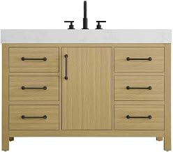 Elegant Kitchen and Bath 48" Single Bathroom Vanity in Honey Brown