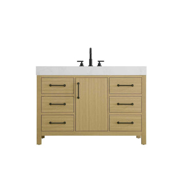 Elegant Kitchen and Bath 48" Single Bathroom Vanity in Honey Brown by Elegant Lighting – unspecified, Wood, Honey Brown, Model VF60648MHB