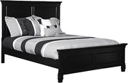 Starlight Canyon Home Solid Wood Platform Bed with Headboard, Full Size Wooden Bed Frame for Bedroom, Full Size Beds, Black