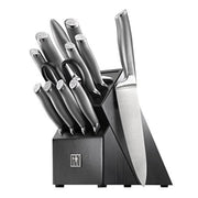 J.A International Modernist 13-pc Knife Block Set by HENCKELS – 13-pc, Stainless steel, Black, Pack of 13, Model 17500-000