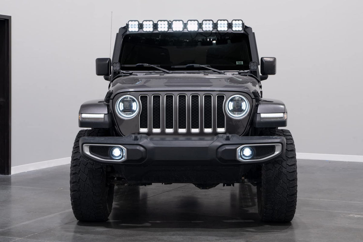 Elite LED Headlights compatible with Jeep JL Wrangler 2018 by Diode Dynamics – Elite Max, White, Model DD5165