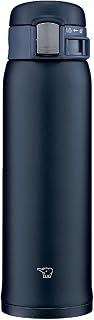 (ZOJIRUSHI) Water bottle direct drinking [One-touch open] Stainless steel mug 480ml Navy SM-SF48-AD