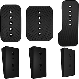 Pedals and Angle Shim Kit for Moza SRP Lite & Fanatec CSL, Pedals with 6° & 12° Spacers for Racing Simulator Angle Adjustment