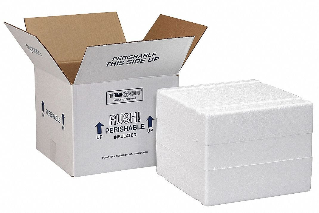 Insulated Shipping Container by Polar Tech – White, Model XM19C