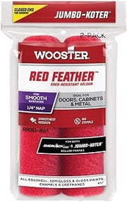 Wooster Brush ORR3210044 4.5 in. RR321 Jumbo Koter Red Feather Mini Roller Cover, Pack of 2
