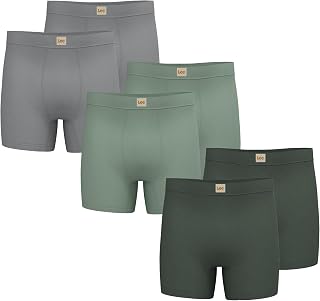 Lee Mens Boxer Briefs - Soft Cooling Mens Underwear, Moisture Wicking Breathable, Mutipack