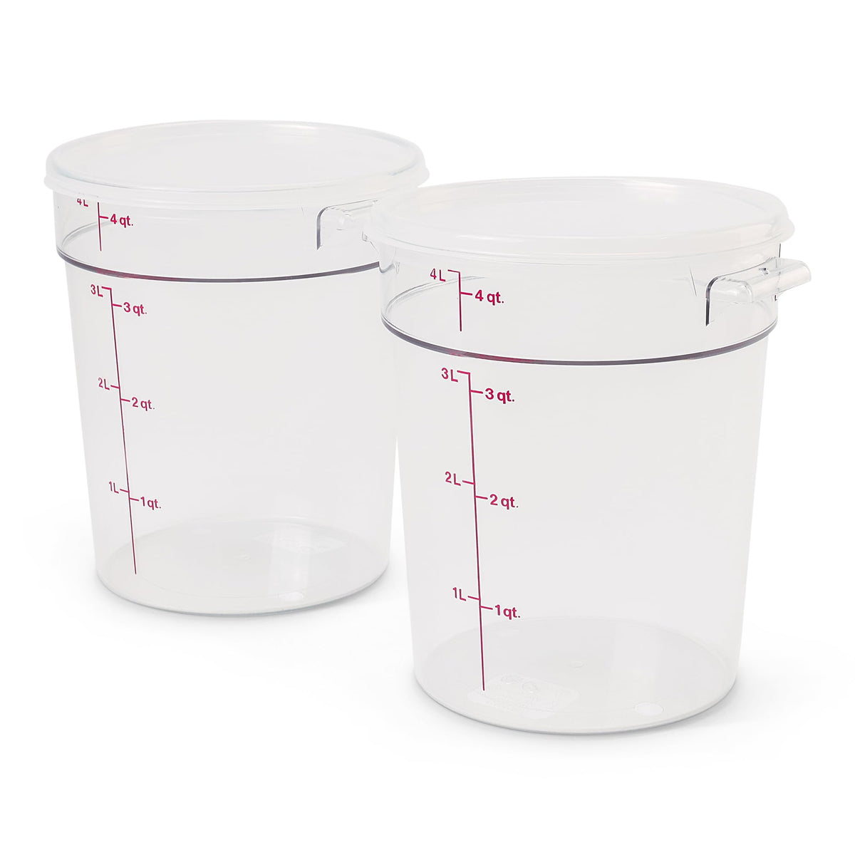 Cambro 4 QT (2-Pack) / Clear / 4.0 quarts Container Sets