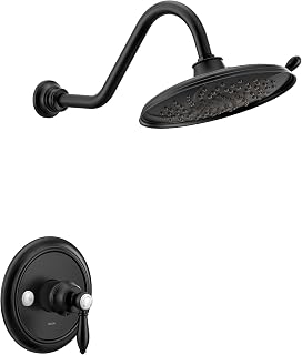 Moen UTS33102EPBL Weymouth M-CORE 3-Series 1-Handle Eco-Performance Shower Trim Kit, Valve Required, Matte Black