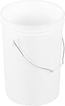 6G Open Head Pail Stl Hndl White