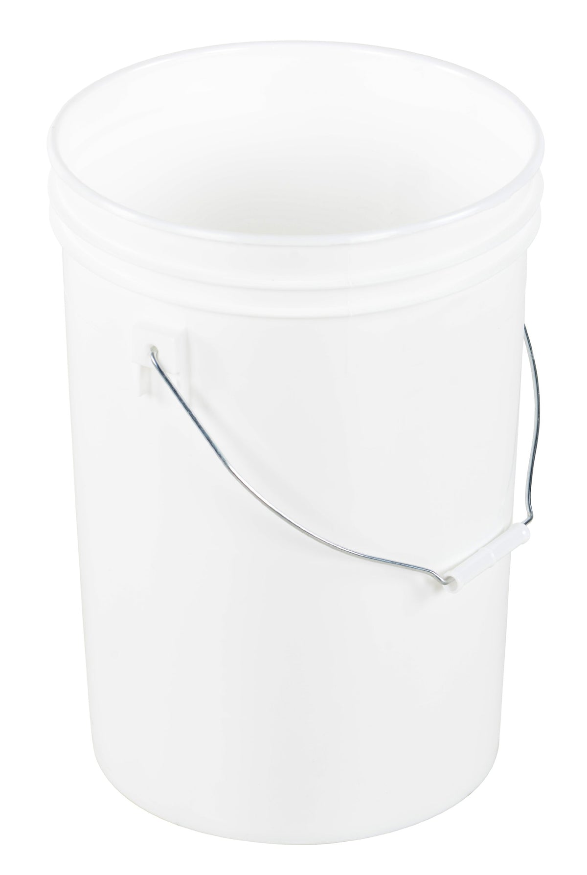 6G Open Head Pail Stl Hndl White by Vestil – One Size, Blend, Multicolor, Model PAIL-6-PWS