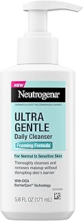 Neutrogena Ultra Gentle Foaming Facial Cleanser, Fragrance-Free, 5.8 fl oz