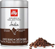 illy Whole Bean Coffee - Perfectly Roasted Whole Coffee Beans – India Dark Roast - with Notes of Black Pepper & Extra-Dark Chocolate – Full-Bodied - 100% Arabica Coffee - No Preservatives – 8.8 Ounce