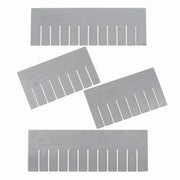 Quantum Width Divider for Plastic Dividable Grid Container DG by QUANTUM STORAGE SYSTEMS – 22"L x 5"W x 3"H, Plastic, Gray, Model DS91035