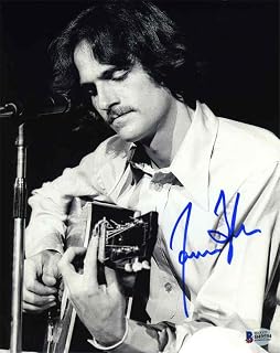 James Taylor Younger Signed 8x10 Photo Certified Authentic Beckett BAS COA
