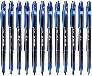 Uni-Ball AIR Micro - 0.5mm Fine Rollerball - Box of 12- Blue - UBA-188-M
