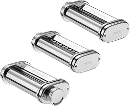 Handupfree 5KSMPRA Pasta Sheet Roller and Cutter Set, 3-Piece (Optional Accessory for KitchenAid Stand Mixers)