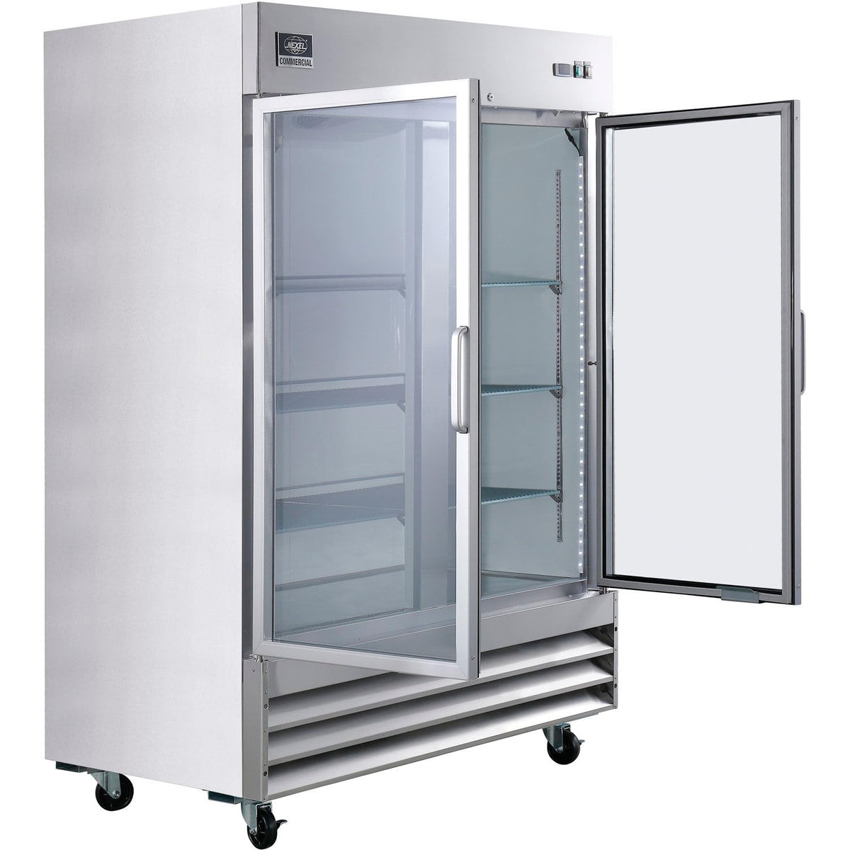 Reach In Freezer by Nexel – Stainless Steel, Silver, Model CFD-2FF-G-HC