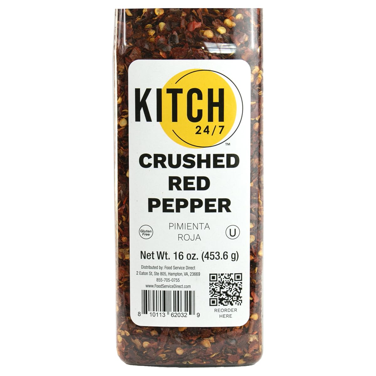 KITCH 24/7 Crushed Red Pepper by KITCH24/7 – 12 Ounce (Pack of 1), Model 23073270