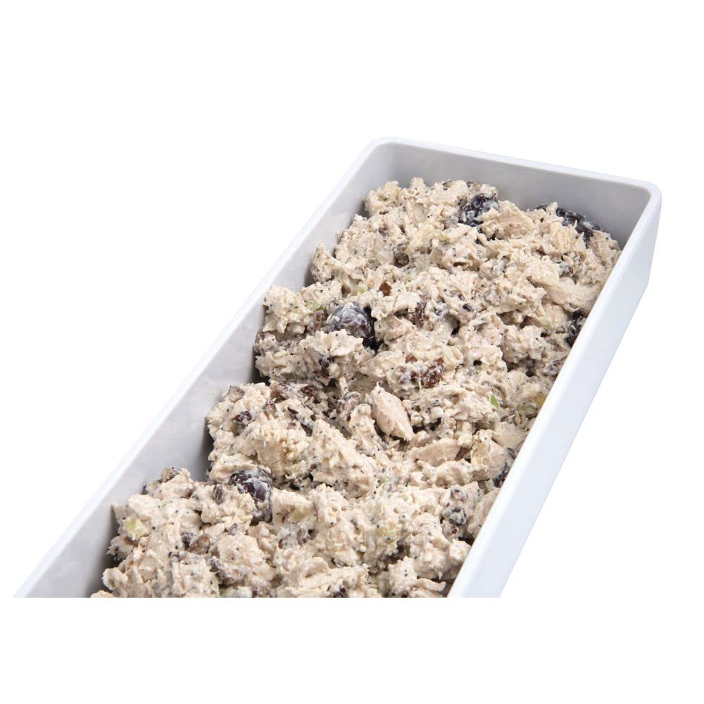 Modular Melamine Straight-Sided Pan by HUBERT – 3.0 ounces, Melamine, White, Model H0297-WHITE