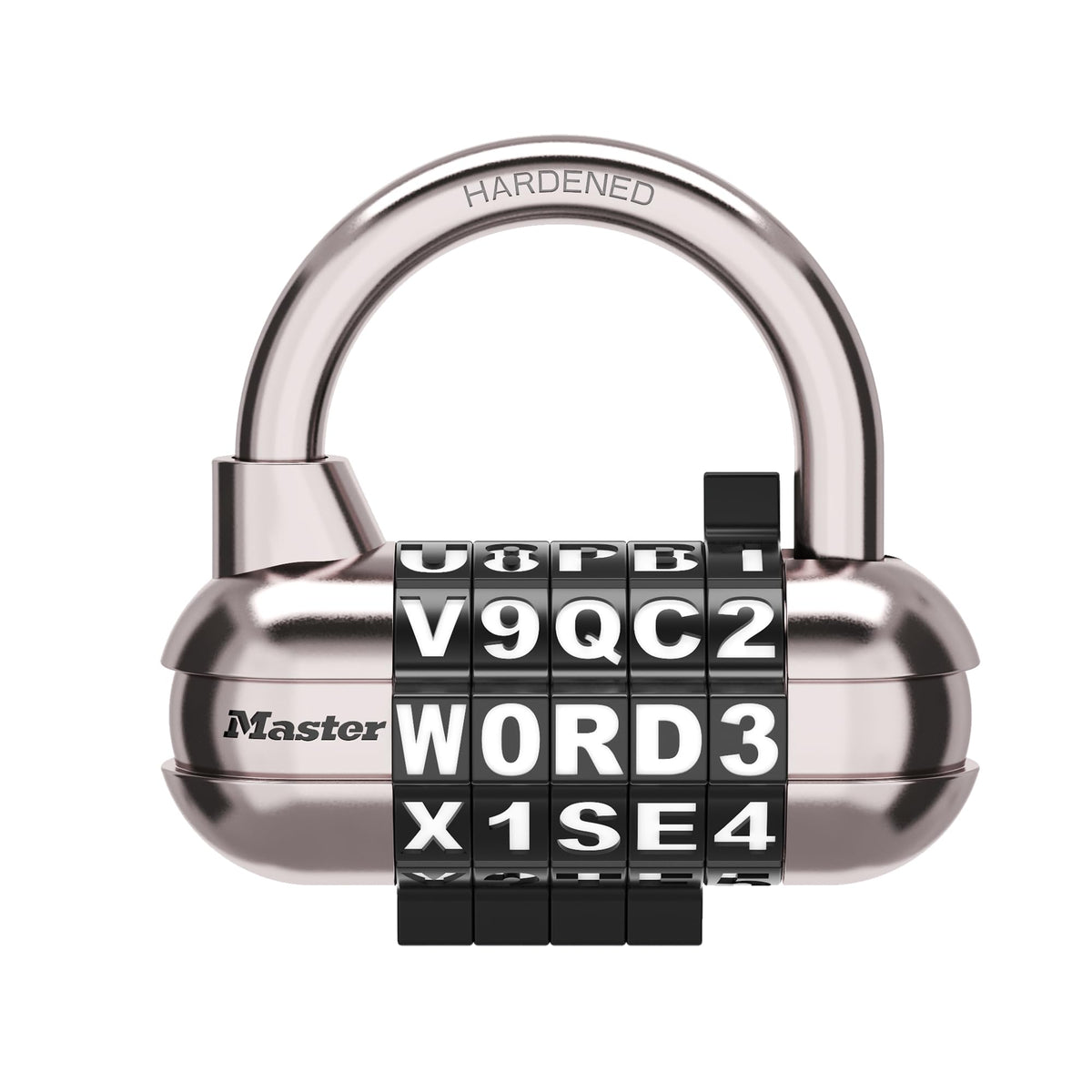 Master Lock Black / 1 Pack / Word Combo, Black Combination Padlocks