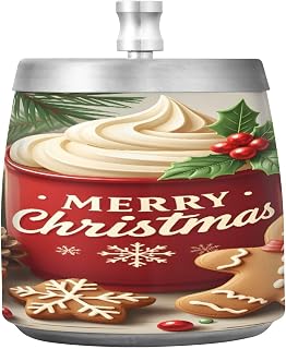 Christmas Gingerbread Man Splash Ashtray with Lid, Outdoor Ashtrays for Patio