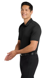 Unisex Silk Touch Performance Polo Black by Port Authority – Large, Polyester, Black, Model SNM-720154