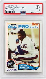 Lawrence Taylor (Giants) 1982 Topps Football #434 RC Rookie Card - PSA 9 MINT (A)