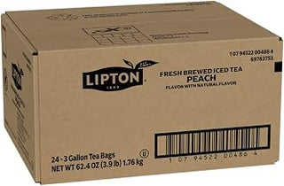 Lipton Auto Brew Fresh Brewed Peach Iced Tea, Makes 3 Gallons - 24 Tea Bags