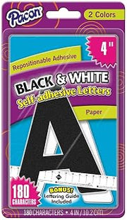 Pacon Self-Adhesive Paper Letters - Repositionable Adhesive Strip