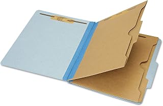 AbilityOne Pocket Folder, Classification, Letter Size (6-part) - Light Blue 7530-01-600-6984