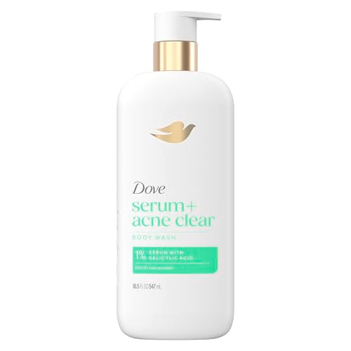Dove 18.5 Fl Oz (Pack of 1) / White / Acne Clearing Body Washes