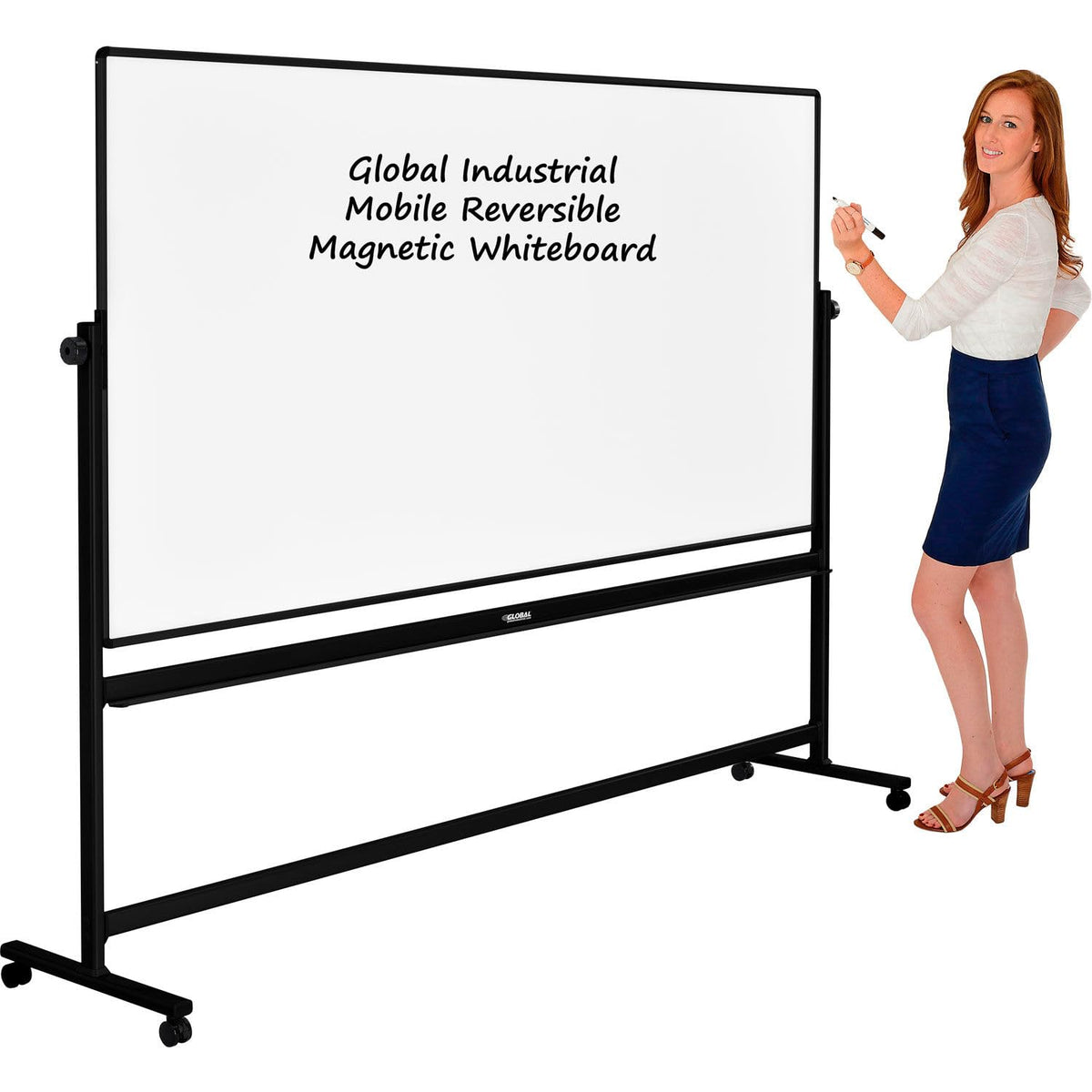 Global Industrial 99"W x 69"H / White / Industrial Dry Erase Boards