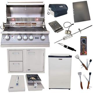 32-inch Natural Gas package deals (Best of Backyard) (Package Deal F) by Lion Premium Grills – Stainless Steel, Model c187423c-a540-4b39-a11b-05f803f3f0e3d