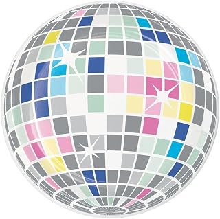 Creative Converting Paper Dessert Plates, Birthday Beats Disco, 7 in, 8 ct