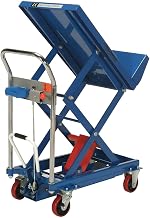 GLOBAL INDUSTRIAL Mobile Lift & Tilt Scissor Lift Table 400 Lb. Capacity - 29 x 19 Platform