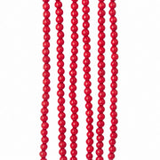 9-Foot x 14MM Wooden Red Beaded Garland by Kurt S. Adler – 9 Foot x 14MM, Wood, Red, Model TN0066/R