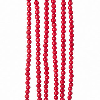 9-Foot x 14MM Wooden Red Beaded Garland by Kurt S. Adler – 9 Foot x 14MM, Wood, Red, Model TN0066/R