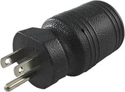 Conntek NEMA 5-15P to NEMA L5-20R Locking Plug Adapter, 15 Amp to 20 Amp Plug Adapter