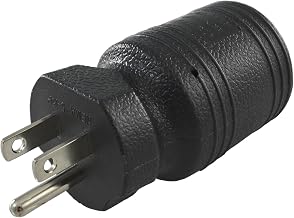 Conntek NEMA 5-15P to NEMA L5-20R Locking Plug Adapter, 15 Amp to 20 Amp Plug Adapter