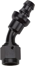 Pushlock Hose End Black 30 Deg Elbow -8