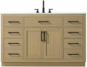Alden Bathroom Vanity Honey Brown