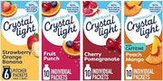 Crystal Light Drink Mix Pack – Fruity Collection (Variety Pack) | Cherry Pomegranate (10 Packets), Fruit Punch On-The-Go (10 CT), Strawberry Orange Banana & Peach Mango