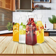 Stock Your Home Set of 4 / Clear / Modern Carafes