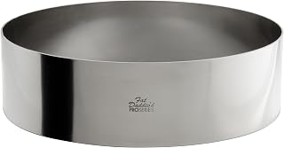 Fat Daddio's Stainless Steel Round Cake & Pastry Ring, 10 x 3 Inch, Silver