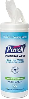 PURELL®, GOJ911112EA, Textured Sanitizing Wipes, 100 / Each, White