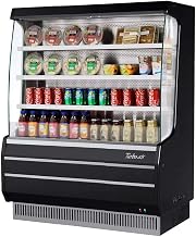 Turbo Air Vertical Open Display Mid & Full Height Cold Food & Beverage Grab & Go Merchandiser for Convenience Stores and Super Markets